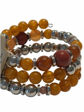 Erica Lyons Spice Market Red Cinnamon Wrap Bracelet